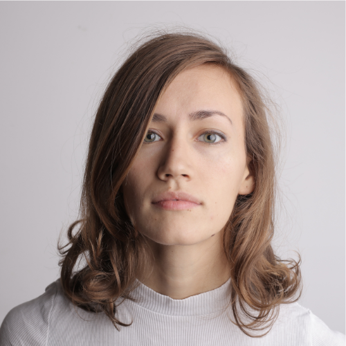 woman with straight hair
