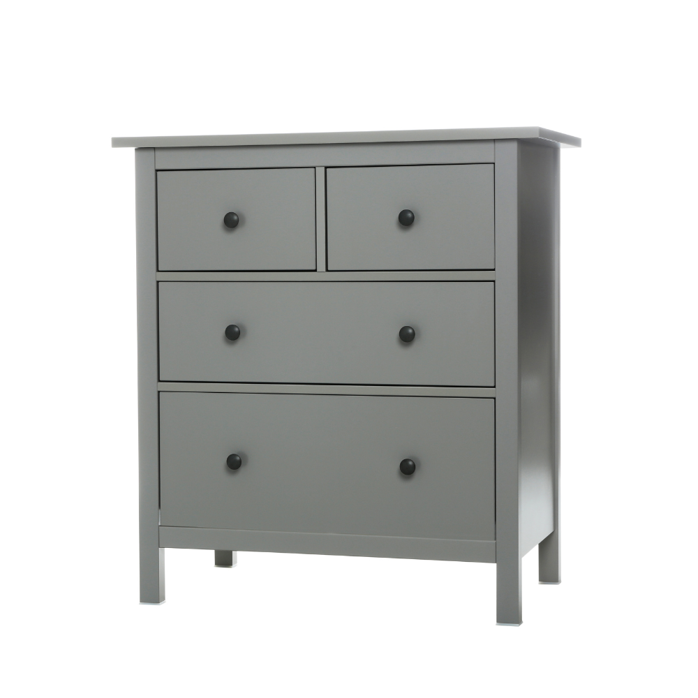 painted dresser with five drawers